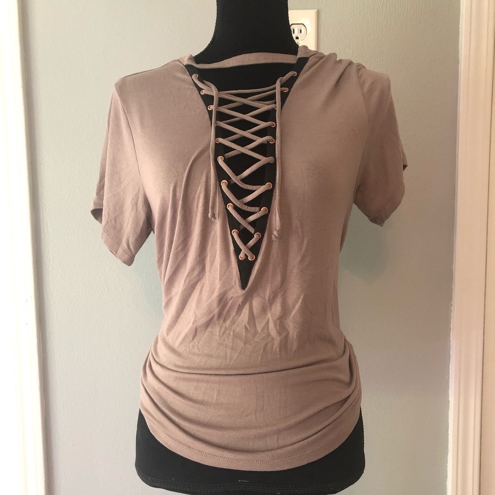 Shirt with v-neck. Never worn